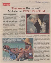 "Fantasmas borrachos", melodrama post mortem