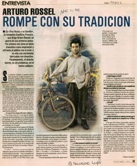 Arturo Rossel rompe con su tradición