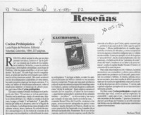 Cocina prehispánica  [artículo] Stefano Testi.