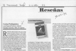 Cocina prehispánica  [artículo] Stefano Testi.