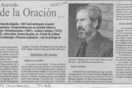 Poeta de la oración  [artículo] Jessica Atal.