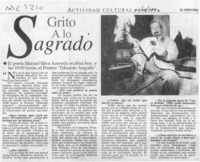 Grito a lo sagrado  [artículo].