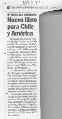 Nuevo libro para Chile y América  [artículo].