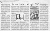 Un muchacho del siglo XX  [artículo] Filebo.