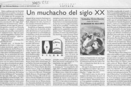 Un muchacho del siglo XX  [artículo] Filebo.
