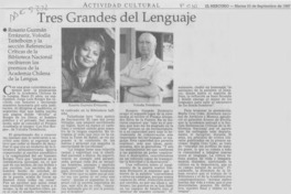 Tres grandes del lenguaje