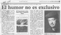 El Humor no es exclusivo  [artículo].