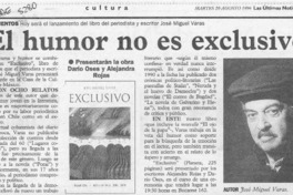 El Humor no es exclusivo  [artículo].