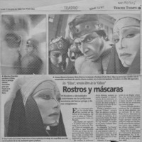 Rostros y máscaras  [artículo].