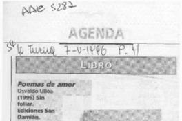 Poemas de amor  [artículo] Lilioska Yankovic.