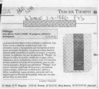 Piélago  [artículo] Lilioska Yankovic.