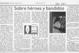 Sobre héroes y bandidos  [artículo] Filebo.