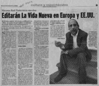 Editarán la vida nueva en Europa y EE. UU  [artículo] Anrés Gómez B.