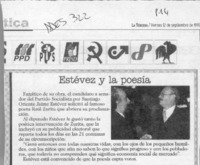 Estévez y la poesía  [artículo].
