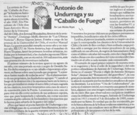 Antonio de Undurraga y su "Caballo de fuego"  [artículo] Luis Merino Reyes.