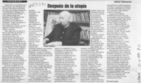 Después de la utopía  [artículo] Sergio Vodanovic.