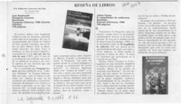 Reseña de libros  [artículo] Eduardo Guerrero del Río.