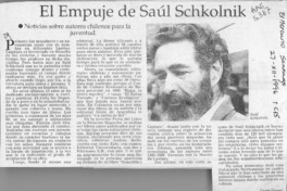 El Empuje de S. Schkolnik  [artículo].