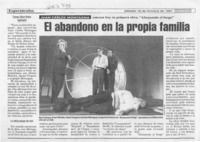 El abandono en la propia familia  [artículo] Carmen Gloria Muñoz.