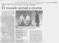 El Mundo actual a escena  [artículo].