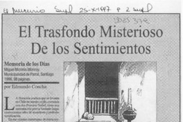 El trasfondo misterioso de los sentimientos