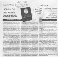 Poesía de una oveja descarriada  [artículo] Milton Aguilar.