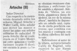 Arteche (II)  [artículo].