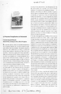 La propuesta evangelizadora de Schoenstatt  [artículo] Rodrigo Ossandón Vicuña.