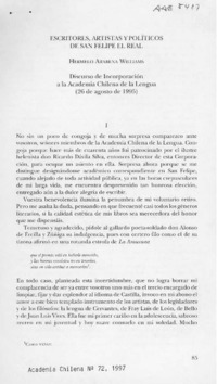 Escritores, artistas y políticos de San Felipe el Real