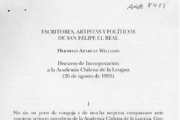 Escritores, artistas y políticos de San Felipe el Real