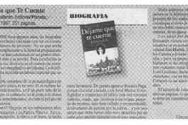 Déjame que te cuente  [artículo] Oscar Pinochet de la Barra.