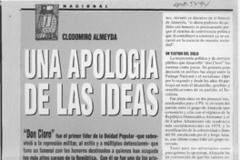 Una apología de las ideas  [artículo] Paula Cubillos.