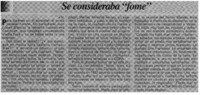 SE consideraba "fome"