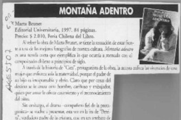 Montaña adentro  [artículo] Rosa Maria Verdejo.