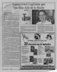 Aspiraciones legítimas que van más allá de la hache  [artículo] Ana María Larraín.