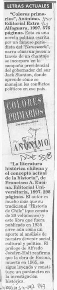 Letras actuales  [artículo].