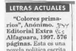 Letras actuales  [artículo].