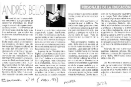 Andrés Bello  [artículo].