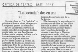 "La cocinita"  [artículo] H. E.