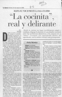 "La cocinita" real y delirante  [artículo] R. L.