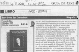 Todo debe ser demasiado