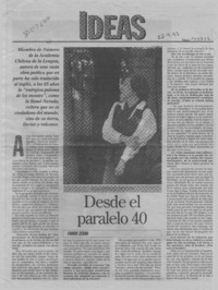 Desde el paralelo 40  [artículo] Faride Zerán.