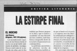 La estirpe final  [artículo] José Promis.