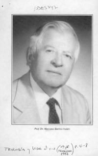 Homenaje al profesor Marciano Barrios V.  [artículo] Antonio Rehbein Pesce.