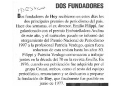 Dos fundadores  [artículo].