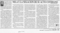 Nela y la negación de su acto cotidiano  [artículo] Pavella Coppola.