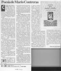 Poesía de Mario Contreras