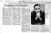 Fausto a la fuerza  [artículo].