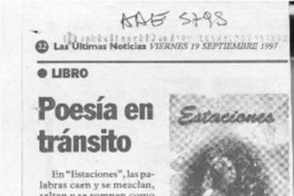 Poesía en tránsito  [artículo].