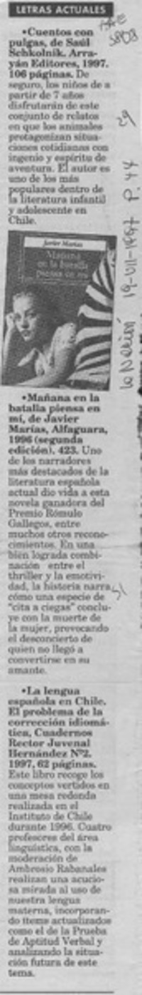 Letras actuales  [artículo].